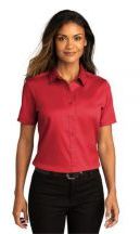 Port Authority® Ladies Short Sleeve SuperPro™React™Twill Shirt